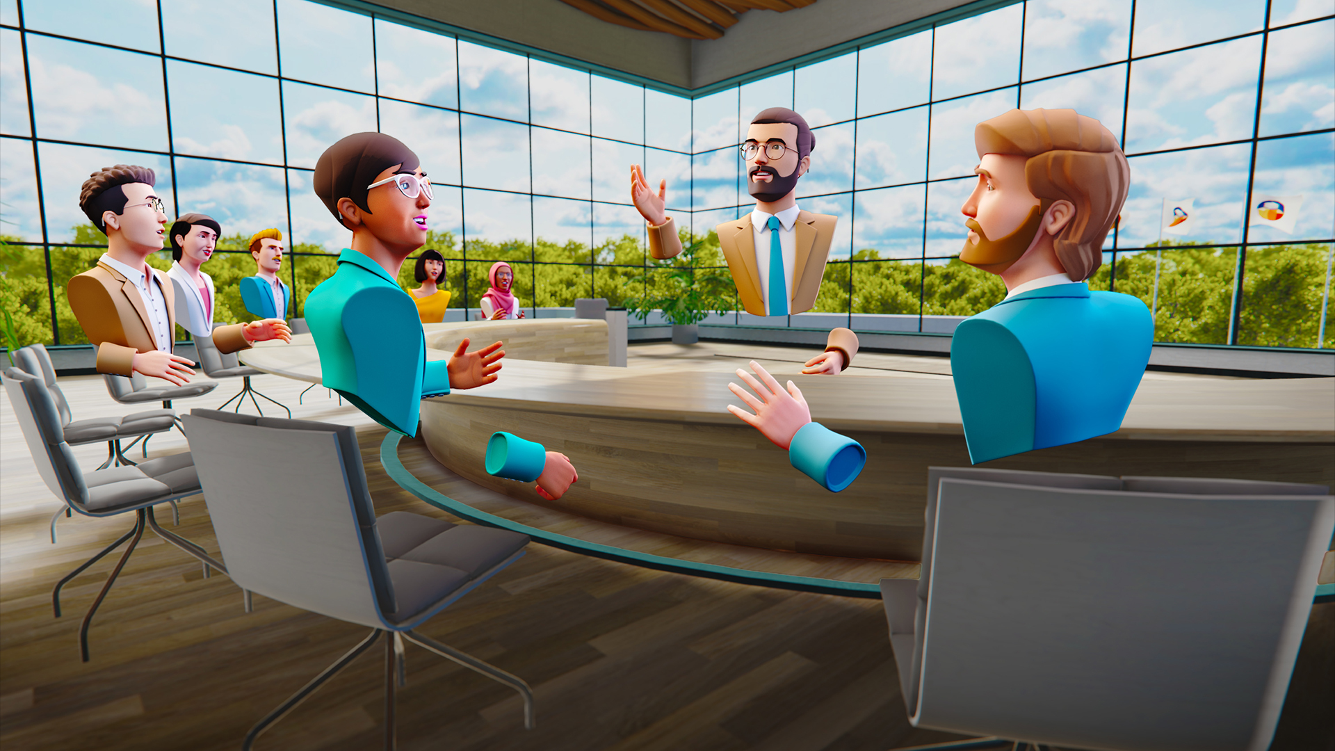 VR board meeting