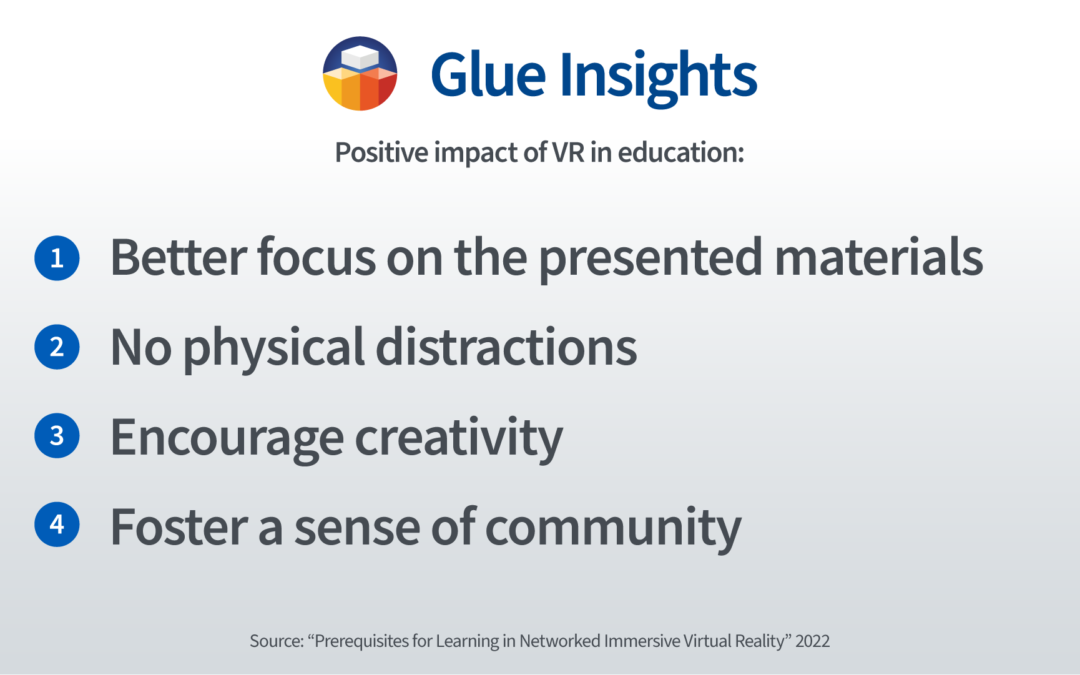 Positive impact of VR in education